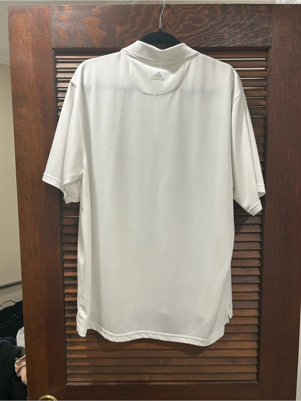 adidas white polo